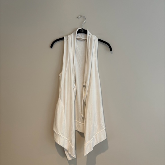 Athleta Tops - Athleta White Drape Vest